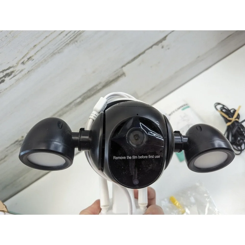 3MP Smart Camera WiFi‎ Floodlight Security Camera Outdoor Video Surveillance